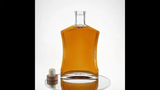 Peso do decalque de luxo 100ml 250ml 300ml 350ml 500ml 700ml 75cl 1000cc Garrafa de vidro Gin Whisky Tequila Vodka Oslo Garrafa de vidro Martell