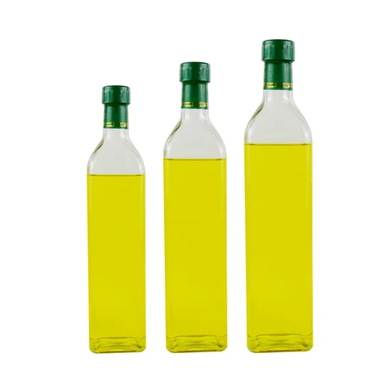 50ml 100ml 250ml 500ml 750ml 1000ml vazio personalizado âmbar verde transparente garrafas de vidro de azeite atacado para óleo